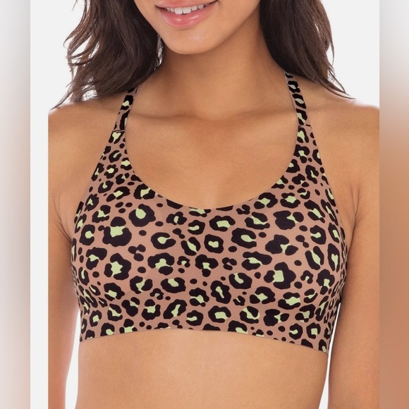 NOBO Other - NOBO Brown and Green Leopard Print Racerback Bralette